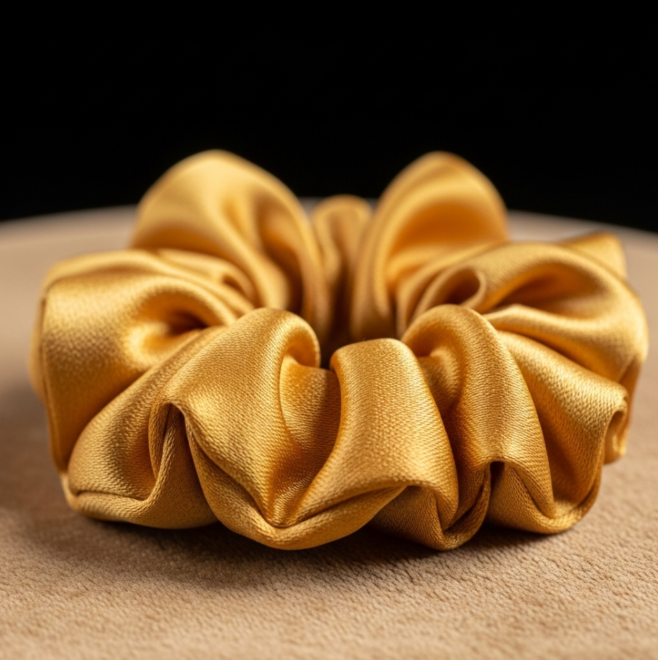 Pure Silk Scrunchie removed